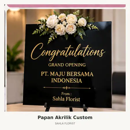 Papan Bunga Akrilik Jimbaran